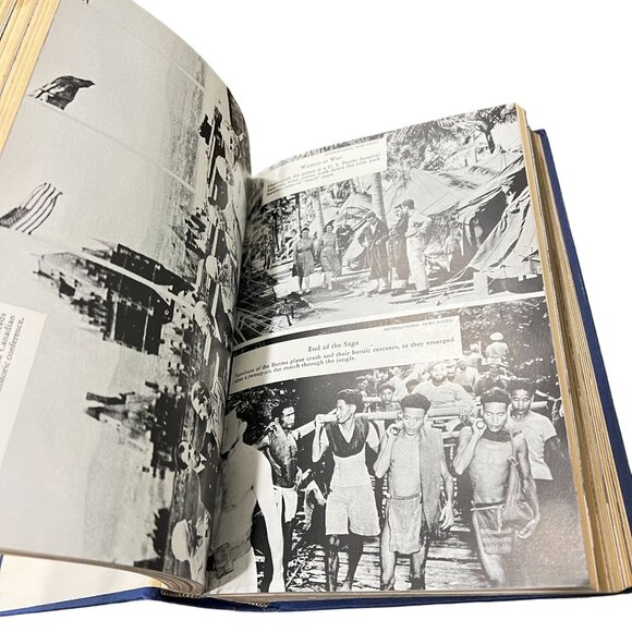 History Of World War II Armed Services Memorial Edition Hardcover Blue Gold 1940 - Picture 3 of 12